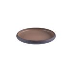 ROOTS - TAUPE SHALLOW PLATE 22 CM