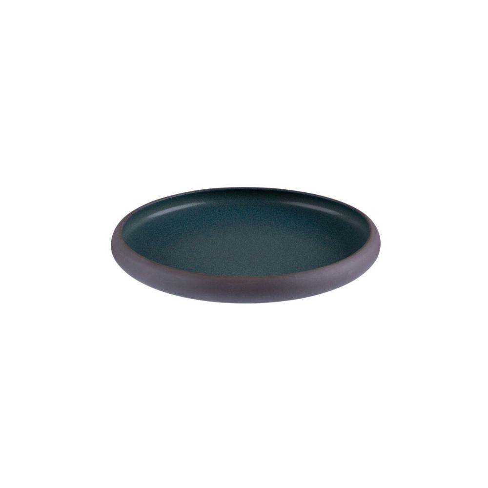 0752178.jpg ROOTS - TEAL PETROL SHALLOW PLATE 22 CM - Image 1