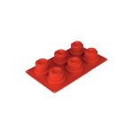 NOV - SILICONE BAKING MOLD ROUND 6 PCS 29 x 17.3 x 3.8 CM