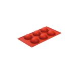 NOV - SILICONE BAKING MOLD ROUND 6 x 60 ML 30 x 17.5 x 2.7 CM