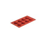NOV - SILICONE BAKING MOLD ROUND 8 x 30 ML 30 x 17.5 x 2 CM