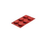 NOV - SILICONE BAKING MOLD ROUND 6 x 70 ML 30 x 17.5 x 1 CM