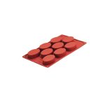 NOV - SILICONE BAKING MOLD ROUND 9 x 50 ML 30 x 17.5 x 2 CM