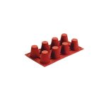 NOV - SILICONE BAKING MOLD ROUND 8 x 92 ML 30 x 17.5 x 4.5 CM