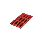 NOV - SILICONE BAKING MOLD RECTANGULAR 12 x 70 ML 30 x 17.5 x 3 CM