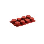 NOV - SILICONE BAKING MOLD ROUND 8 x 90 ML 30 x 17.5 x 3.4 CM