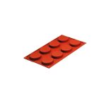 NOV - SILICONE BAKING MOLD ROUND 8 x 35 ML 30 x 17.5 x 1.2 CM