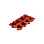 NOV - SILICONE BAKING MOLD HEART 8 x 90 ML 30 x 17.5 x 1.2 CM