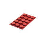NOV - SILICONE BAKING MOLD ROUND 15 x 30 ML 30 x 17.5 x 4 CM