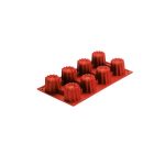 NOV - SILICONE BAKING MOLD ROUND 8 x 92 ML 30 x 17.5 x 5 CM