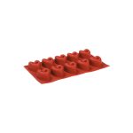 NOV - SILICONE BAKING MOLD HEART 10 x 45 ML 30 x 17.5 x 3 CM