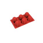 NOV - SILICONE BAKING MOLD ROUND 6 x 150 ML 30 x 17.5 x 6 CM