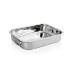 WAS - ROASTING PAN/DISPLAY TRAY WITH DROPS HANDLES 33 x 24 x 6 CM ST/ST