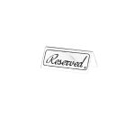 NOV - RESERVED SIGN WHITE