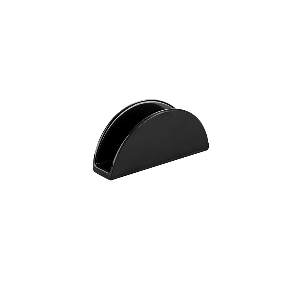 12-383.jpg NOV - MELAMINE NAPKIN HOLDER BLACK 14 x 4.5 x 6.5 CM - Image 1