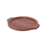 COMAS - CAST IRON PLATE + ACACIA WOOD BASE Ø35 x 2.8 CM - Image 3
