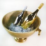 MEDRI - CHAMPAGNE BOTTLE BOWL SAINT TROPEZ GOLD 46 CM - Image 5