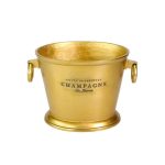 MEDRI - CHAMPAGNE BOTTLE BUCKET SAINT TROPEZ GOLD 32 x 26 CM