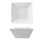 *DISCONTINUED - ALAR - MELAMINE SQUARE SALAD BOWL WHITE 24 CM