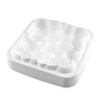 SILIKOMART - SILICONE MOULD CLOUD WHITE 20 x 20 x H: 5.5 CM