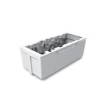 SILIKOMART - KIT WOODY 1100 - SET 2 SILICONE COMPONENTS 24 x 10 x H: 8.2 CM + PLAST SUPPORT