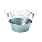 ARTAME - FRYER WITH THERMIC BOTTOM AND MESH BASKET 18/10 ST/ST 30 x 13 CM / 6.7 L