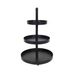HIT - ETAGERE METAL 3 TIER BLACK 15/20/25 CM H: 35 CM