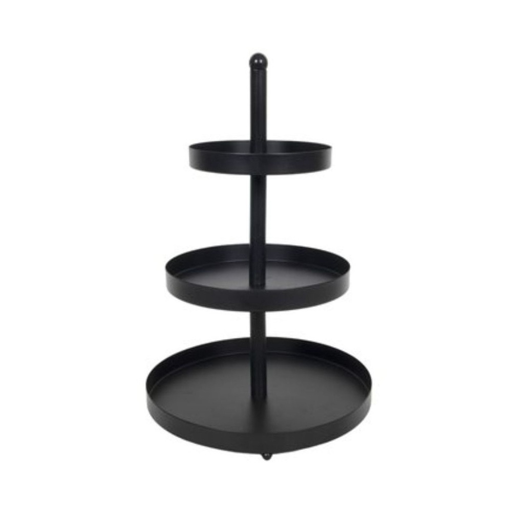 24500442.jpg HIT - ETAGERE METAL 3 TIER BLACK 15/20/25 CM H: 35 CM - Image 1
