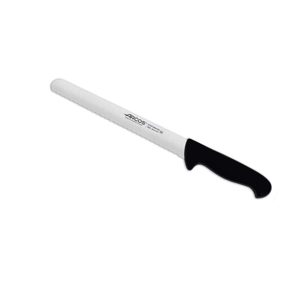 295025.jpg ARCOS - PASTRY/BREAD KNIFE 25 CM BLACK SERRATED - Image 1