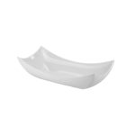 HORECANO - RECTANGULAR MELAMINE ECO WHITE 26 x 47.5 x 8 CM K-2023