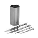 SAMURA - BAMBOO KNIFE BLOCK SET WITH 4 KNIVES 59 HRC SBA-05 - Image 4