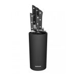 SAMURA - BRUSH BLOCK BLACK MATT ROUND 22.5 CM KBF-101 - Image 2