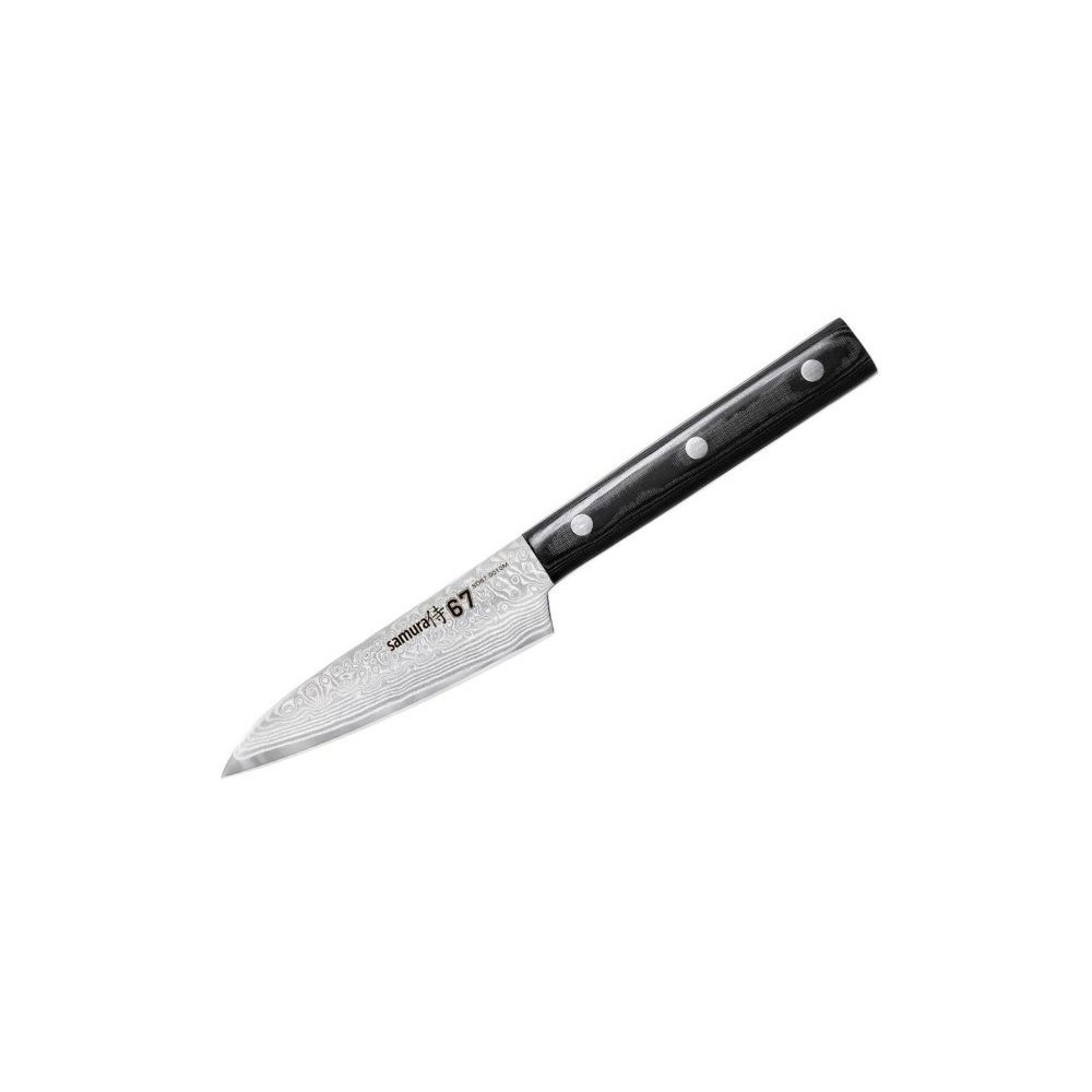 4751029322494.jpg SAMURA - DAMASCUS 67 PARING KNIFE 10 CM 61 HRC SD67-0010M - Image 1