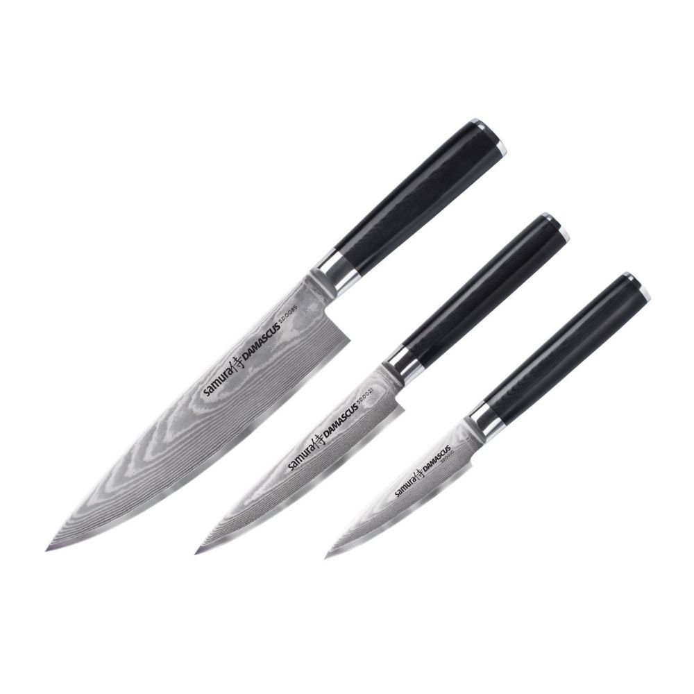 4751029322562.jpg SAMURA - DAMASCUS CHEFS STARTER KIT 61 HRC SD-0220 - Image 1