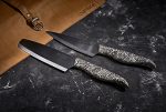SAMURA - INCA BLACK ZIRCONIA CERAMIC NAKIRI KNIFE 16.5 CM SIN-0043B - Image 7