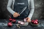 SAMURA - INCA BLACK ZIRCONIA CERAMIC CHEFS KNIFE 18.7 CM SIN-0085B - Image 7