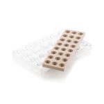 SILIKOMART - KIT SEMISFERA 01 TRITAN MOULD + SILICONE MOULD N.24 TRANSPARENT 31 x 16 MM