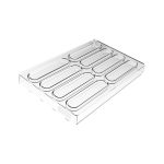 SILIKOMART - KIT BAR VULCANO TRITAN MOULD 120 x 25 x 10 MM + ICHB06 SILICONE MOULD N.8 TRANSPARENT
