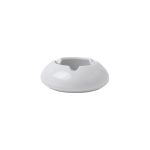 PKS - ROUND PORCELAIN ASHTRAY WHITE WINDPROOF 13 CM