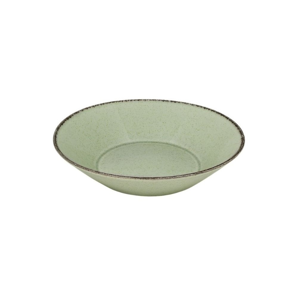 5206954046049.jpg *DISCONTINUED - PEARL - OF FORZA GREEN SOUP PLATE 22 CM - Image 1