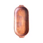ASH - HANDLED ACACIA OVAL TRAY 38 x 16 CM / 784 - Image 3