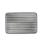 *DISCONTINUED - PORLINE - GREY RECTANGULAR PLATTER 30 x 20 CM