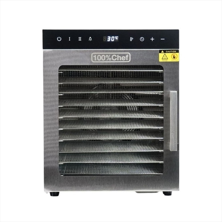 70-1000.jpg 100 CHEF - DRYCOOK DEHYDRATOR 10 TRAYS 30 x 28 CM 800 W / 34 x 39 x 43 CM - Image 1