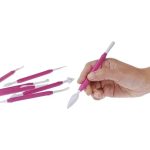 SILIKOMART - WONDER CAKES TOOLS SET OF 8 MODELLING TOOLS FUCHSIA - Image 2