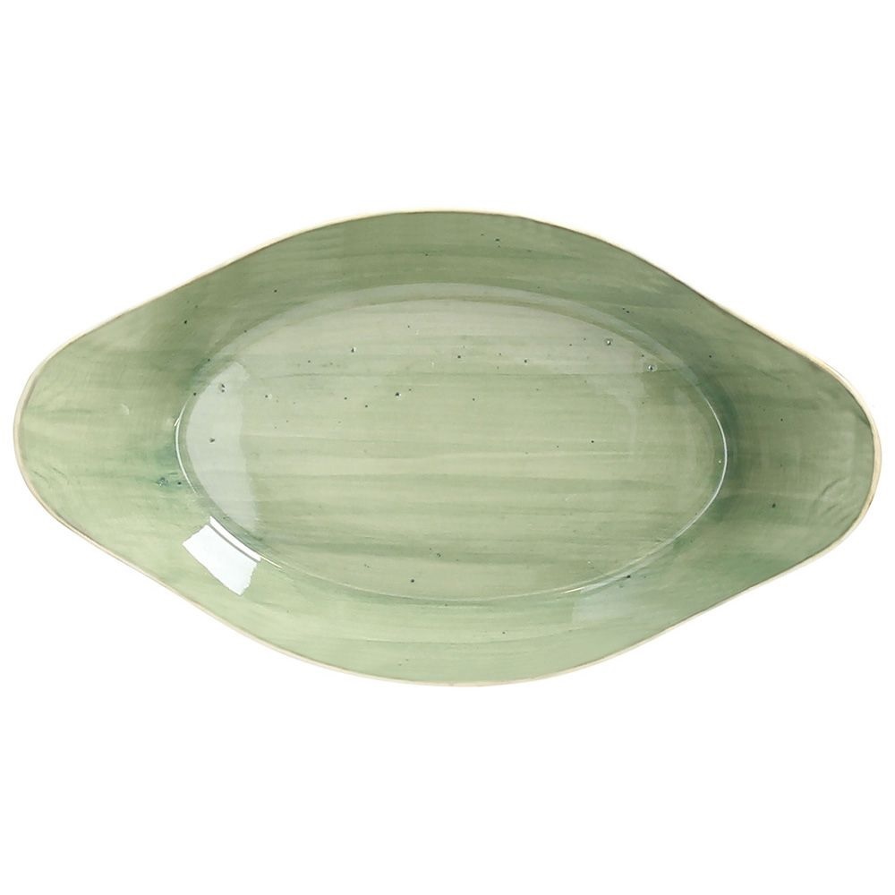 8056444140323.jpg *DISCONTINUED - TOGNANA - B RUSH OVAL BAKING DISH 25 x 14 CM / 680 ML LIGHT GREEN / BI040264711 - Image 1