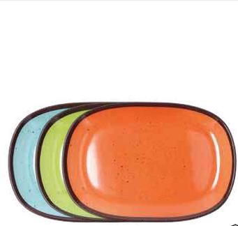 8056444215595.jpg TOGNANA - MELAMINE OVAL TRAY 32 x 22 CM ORANGE S0920320ARA - Image 1