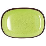 TOGNANA - MELAMINE OVAL TRAY 32 x 22 CM GREEN S0920320VER