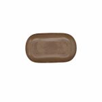 TOGNANA - TERRACOTTA BROWN OVAL PLATE 24 CM TC020245780