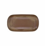 TOGNANA - TERRACOTTA BROWN OVAL PLATE 33 CM TC020335780