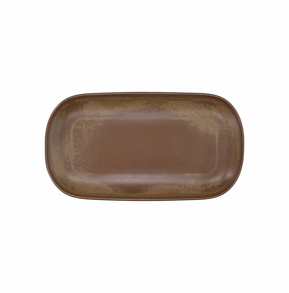 8056444284904.jpg TOGNANA - TERRACOTTA BROWN OVAL PLATE 33 CM TC020335780 - Image 1